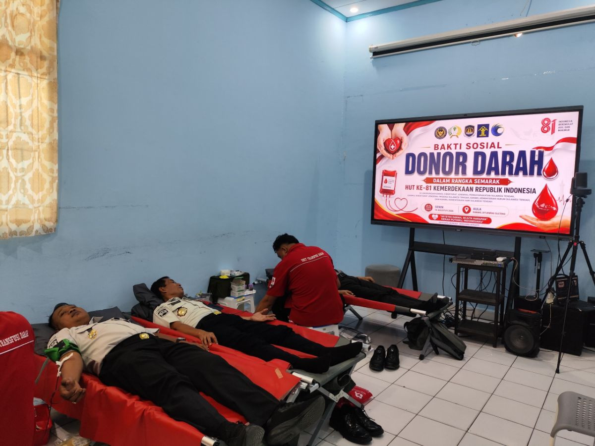 Donor Darah Ditjenpas Sulteng