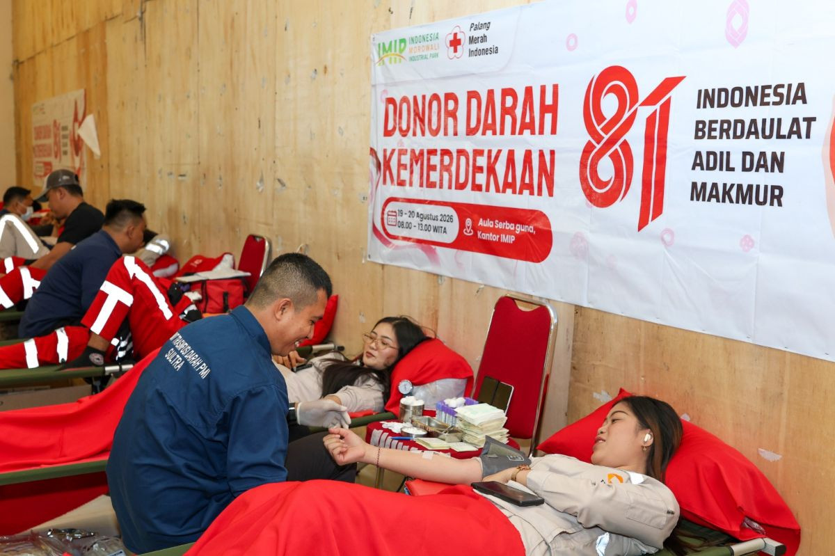 PT IMIP Gelar Donor Darah